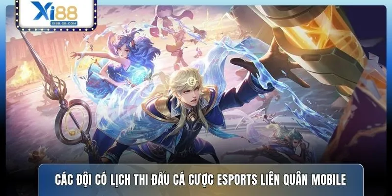 Các đội có lịch thi đấu cá cược Esports Liên Quân Mobile