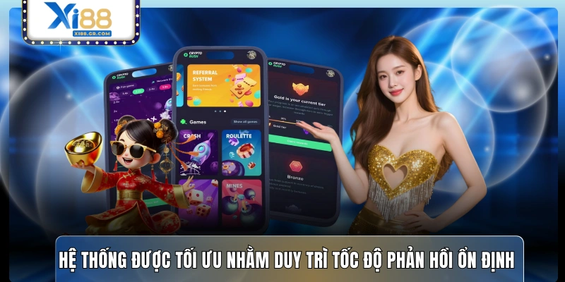Hệ thống được tối ưu nhằm duy trì tốc độ phản hồi ổn định 