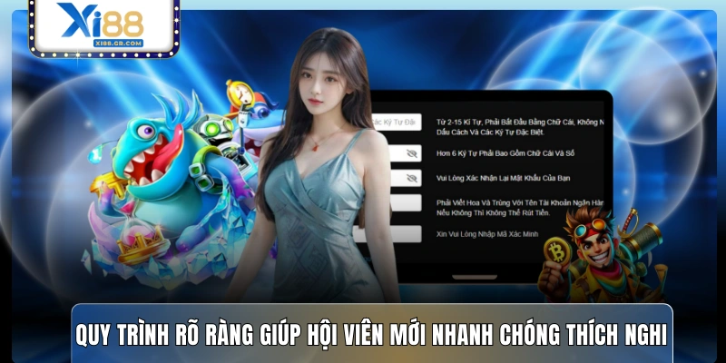 Quy trình rõ ràng giúp hội viên mới nhanh chóng thích nghi 