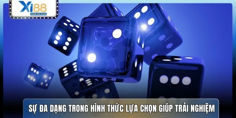 Sự đa dạng trong hình thức lựa chọn giúp trải nghiệm